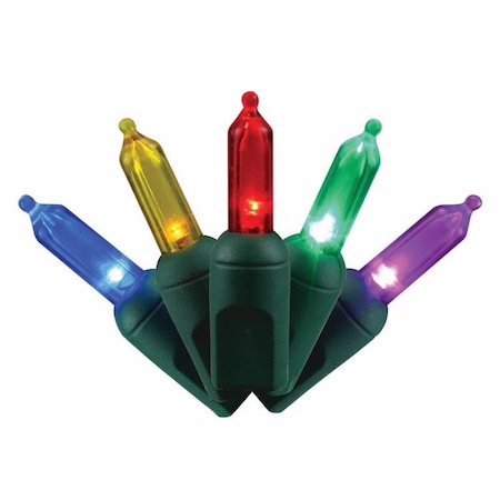 Celebrations Celebrations Platinum LED T5 Multicolored 50 ct String Christmas Lights 25 ft. T550MU6A